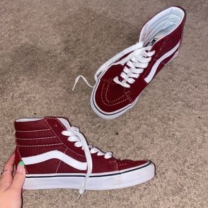 high top maroon vans